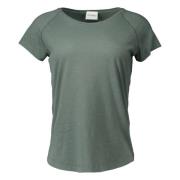 Raglan T-shirt in groen Closed , Green , Dames