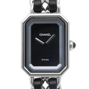 Pre-owned Stainless Steel watches Chanel Vintage , Black , Dames