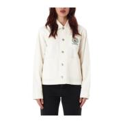 Witte Chore Jacket Ss24 Collectie Obey , White , Dames