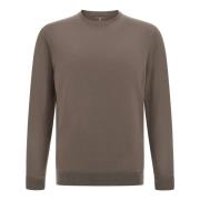 Merino wollen trui met ronde hals Boggi Milano , Brown , Heren