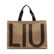 Bruine tote tas met dierenprint Liu Jo , Brown , Dames