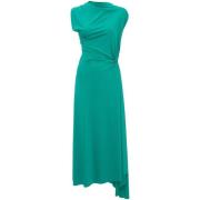 Groene Mouwloze Plooi Jurk Victoria Beckham , Green , Dames