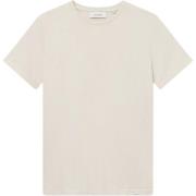 Zachte Katoenen Slim Fit Tonal T-Shirt Les Deux , Beige , Heren