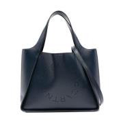 Donkerblauwe Kunstleren Handtas Stella McCartney , Blue , Dames