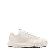 Witte lage sneaker van leer Mihara Yasuhiro , White , Dames