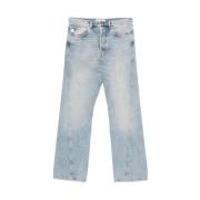 Lichtblauwe Klassieke Knoopsluiting Jeans Lanvin , Blue , Heren