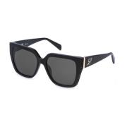 Cat-eye zonnebril met grijze lenzen Blumarine , Black , Dames