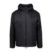 Zwarte Hoodie met Ritszakken Herno , Black , Heren