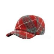 Rode Tartan Baseball Cap met Orb Vivienne Westwood , Red , Dames