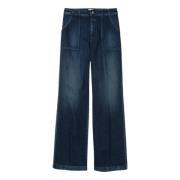 Flared Jeans Aria Blå Closed , Blue , Dames