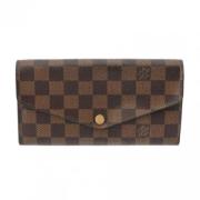 Pre-owned Canvas wallets Louis Vuitton Vintage , Brown , Dames