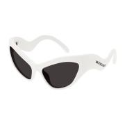 Witte zonnebril stijlvolle damesaccessoires Balenciaga , White , Dames