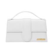 Witte Leren Crossbody Tas - Oversize Jacquemus , White , Dames