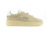 Beige Leren Sneakers Autry , Beige , Dames