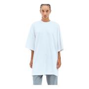 Oversized Katoenen T-shirt Ronde Hals Korte Mouwen The Row , White , D...