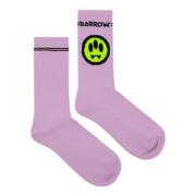 Smile Logo Socks in Bw014 Barrow , Pink , Heren