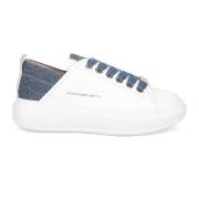 Wembley Wit Denim Sneakers Alexander Smith , White , Dames