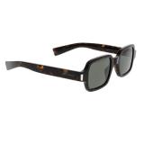 Klassieke Zwarte Zonnebril Saint Laurent , Brown , Unisex