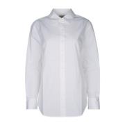 Klassieke Katoenen Overhemd Regular Fit Calvin Klein , White , Dames