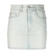 Logo-Patch Denim Rok Ami Paris , Blue , Dames