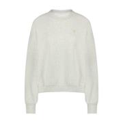 Bibi Logo Sweater By-Bar , Gray , Dames