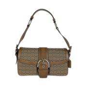 Pre-owned Canvas shoulder-bags Coach Pre-owned , Brown , Dames