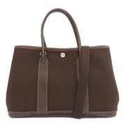 Pre-owned Canvas totes Hermès Vintage , Brown , Dames