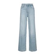 Wijde Lichtblauwe Jeans Calvin Klein , Blue , Dames