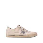 Sneakers van verweven canvas met glitterdetails Golden Goose , Beige ,...