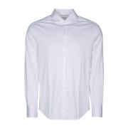 Ronde Hals Korte Mouw Top Brunello Cucinelli , White , Heren