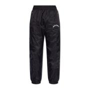 Trainingsbroek met bedrukt logo Palm Angels , Black , Heren