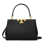 Eleanor Mini Satchel Tas Zwart Tory Burch , Black , Dames