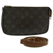 Pre-owned Canvas pouches Louis Vuitton Vintage , Brown , Dames