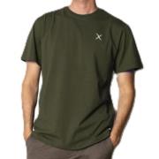 X Logo Katoenen Tee Clean Cut , Green , Heren