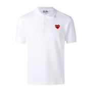 Witte Polo Comme des Garçons Play , White , Heren