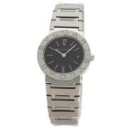 Pre-owned Stainless Steel watches Bvlgari Vintage , Black , Dames