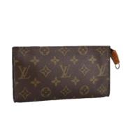 Pre-owned Canvas pouches Louis Vuitton Vintage , Brown , Dames