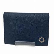 Pre-owned Leather wallets Bvlgari Vintage , Blue , Unisex