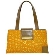 Pre-owned Canvas shoulder-bags Bvlgari Vintage , Orange , Dames