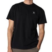 Logo Print Katoenen T-shirt Clean Cut , Black , Heren