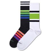 Sportieve Gestreepte Sneaker Sokken 2-Pack Happy Socks , Multicolor , ...