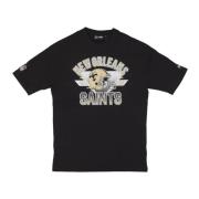 NFL Oversize Tee Zwart/Wit New Era , Black , Heren