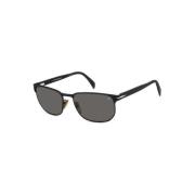 Zwarte Metalen Zonnebril Gepolariseerde UV-bescherming Eyewear by Davi...