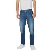 Blauwe Katoenen Tapered Jeans Lente/Zomer Collectie Replay , Blue , He...