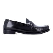 Zwarte Monogram Penny Loafer Saint Laurent , Black , Dames