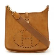 Pre-owned Leather shoulder-bags Hermès Vintage , Brown , Dames