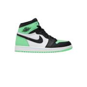 Groene Gloed Hoge Top Sneakers Jordan , Multicolor , Heren