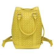 Pre-owned Leather shoulder-bags Bottega Veneta Vintage , Yellow , Dame...