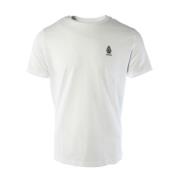 Witte Katoenen Heren T-shirt Dondup , White , Heren