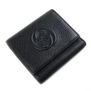 Pre-owned Leather wallets Gucci Vintage , Black , Dames